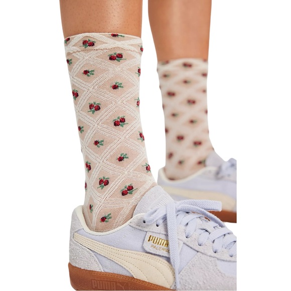 Free People Accessories - Free People Floral Jacquard Trouser Socks